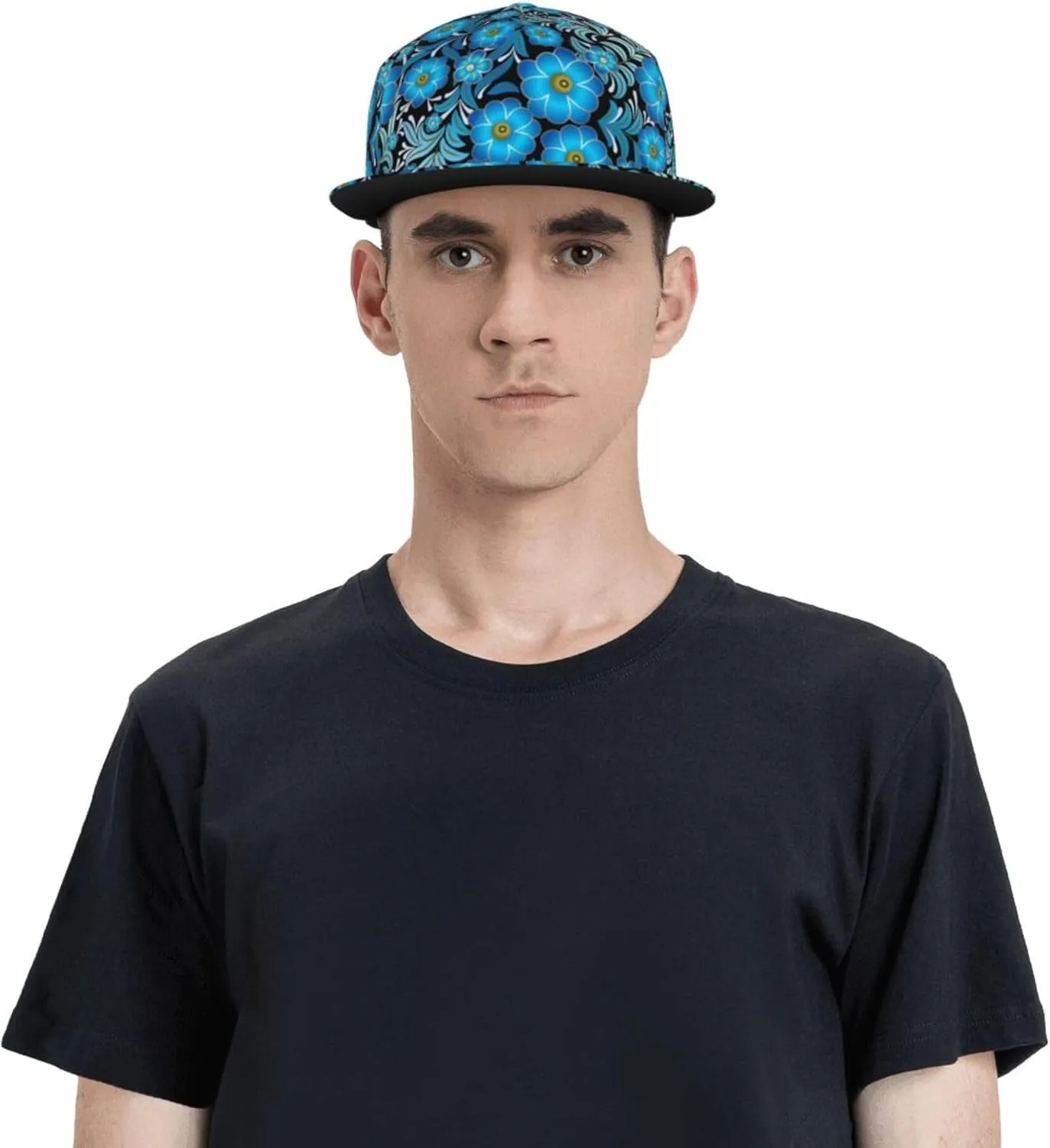 Snapback Hats for Men Women Fashion Japanese Koi Fish Baseball Cap Trucker Hat for Cycling Sports Running Golf Flat Brim Hats