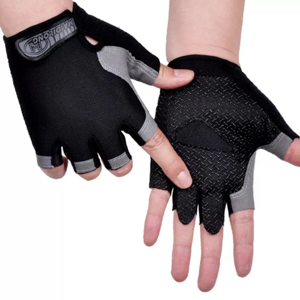 Unisex Cycling Gloves Anti-slip Anti-sweat Men Women Half Finger Gloves Breathable Anti-shock Sports Gloves Bike Bicycle Gloves