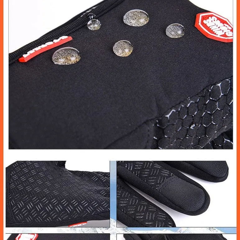 Unisex Winter Thermal Warm Cycling Bicycle Touch Screen Gloves