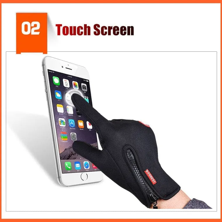 Unisex Winter Thermal Warm Cycling Bicycle Touch Screen Gloves