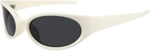 WOWSUN Retro Y2K Wrap Around Sunglasses for Women Trendy Polarized Sporty Shades UV Protection