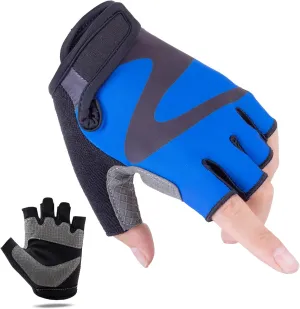 WULI Bike Gloves Cycling Gloves Half Finger Men's and Women's Fitness Gloves for Training, Breathable and Comfortable, Lightweight Climbing with Padding to Enhance Palm Strength